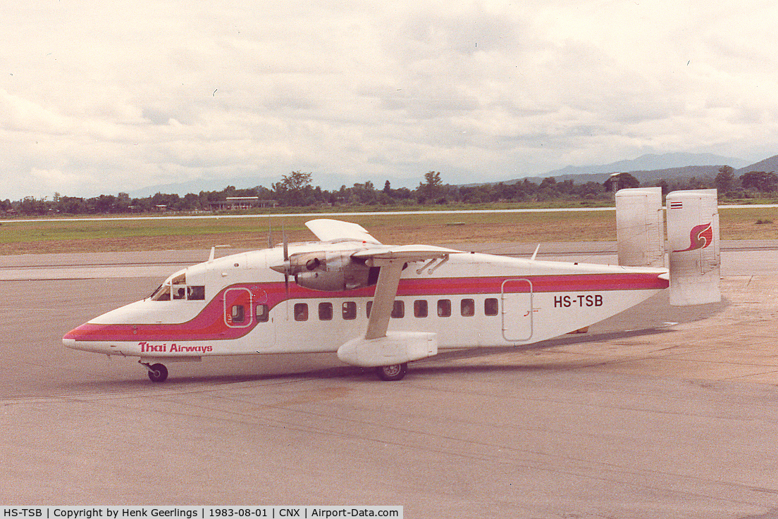 HS-TSB, 1982 Short 330-200 C/N SH3086, Thai Airways