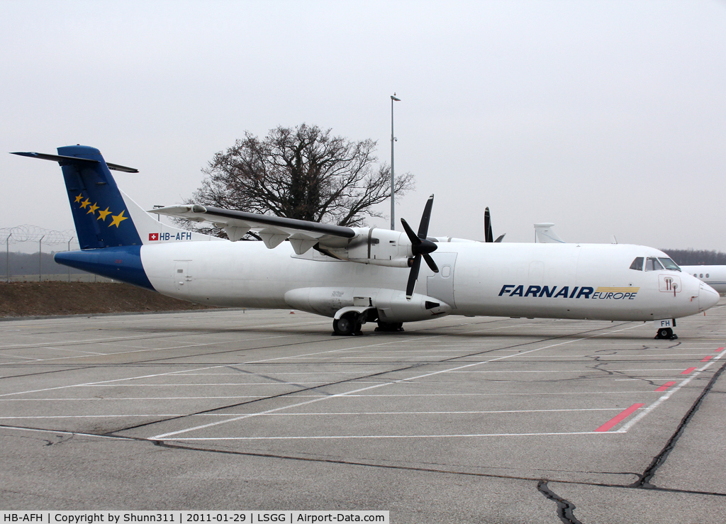 HB-AFH, 1992 ATR 72-202 C/N 313, Parked...