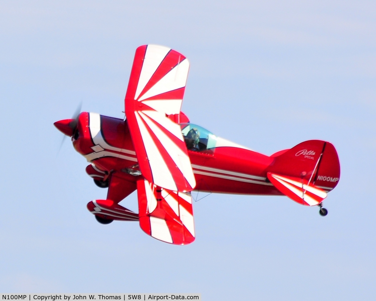 N100MP, 1976 Aerotek Pitts S-1S Special C/N 1-0038, Departing runway 4