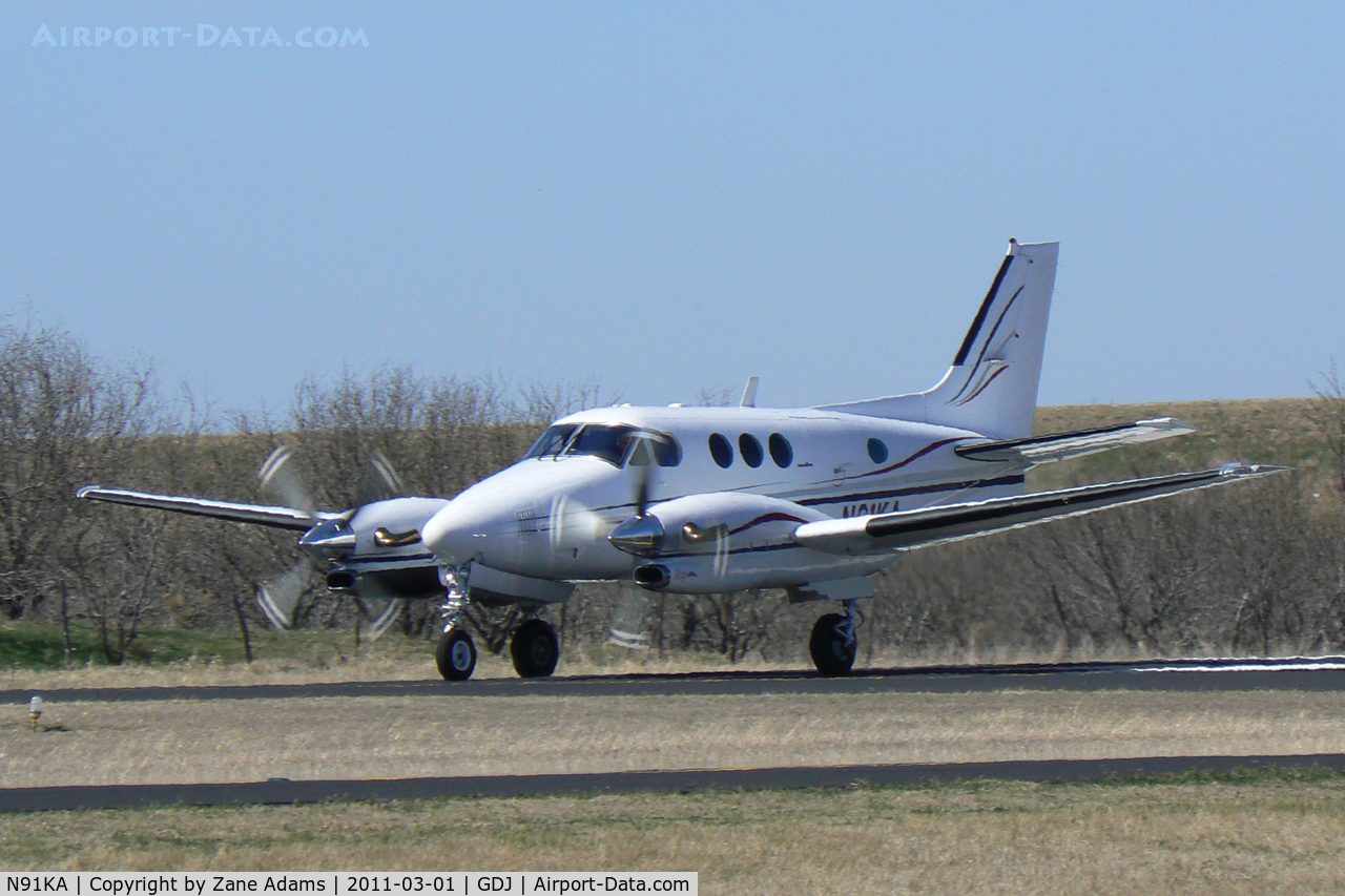 N91KA, Beech C90 King Air C/N LJ-1232, At Granbury Municpal