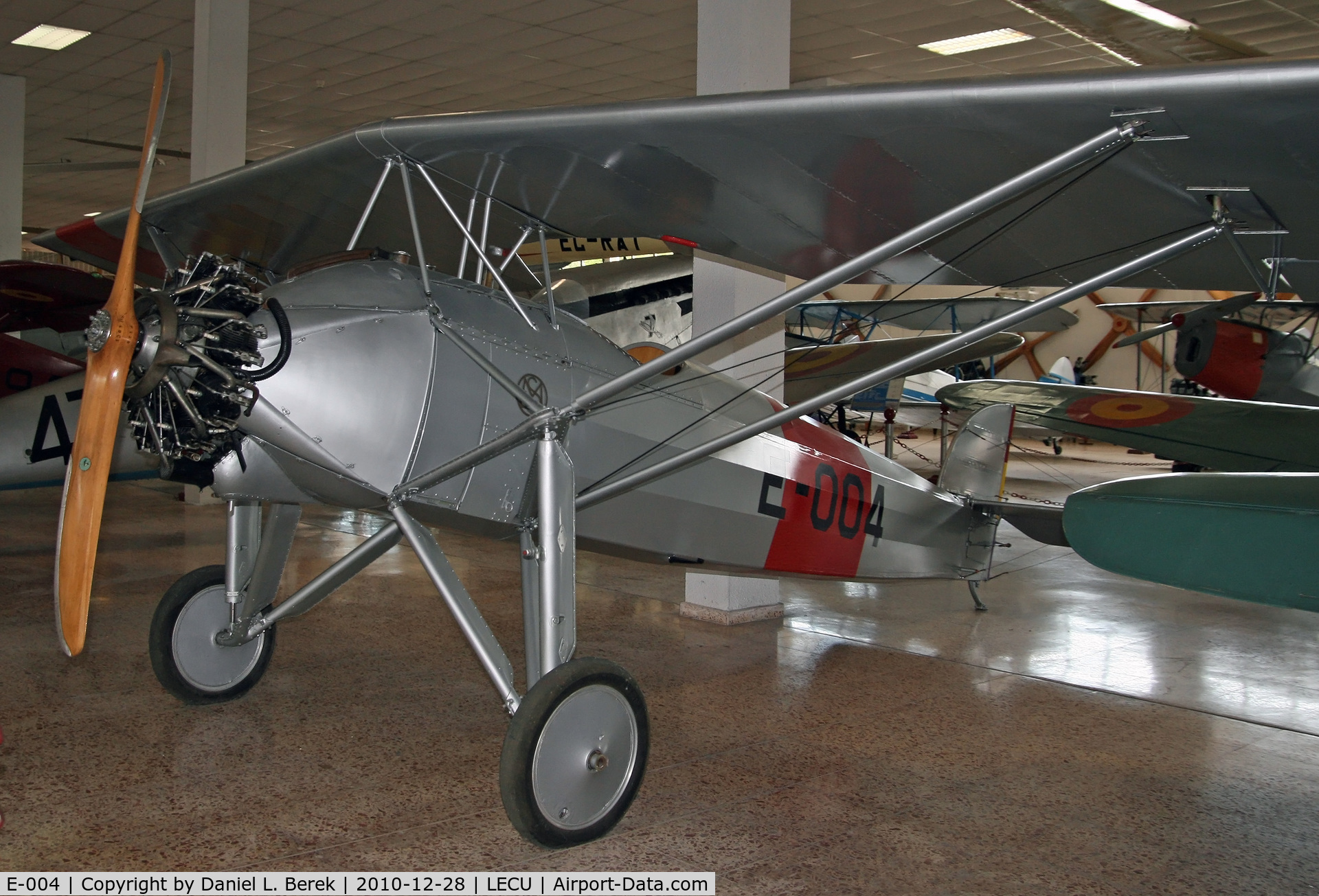 E-004, Morane-Saulnier MS-181 C/N Not found E-004, Preserved at the Museo del Aire, Madrid, Spain.  Flew for the Republican Army.