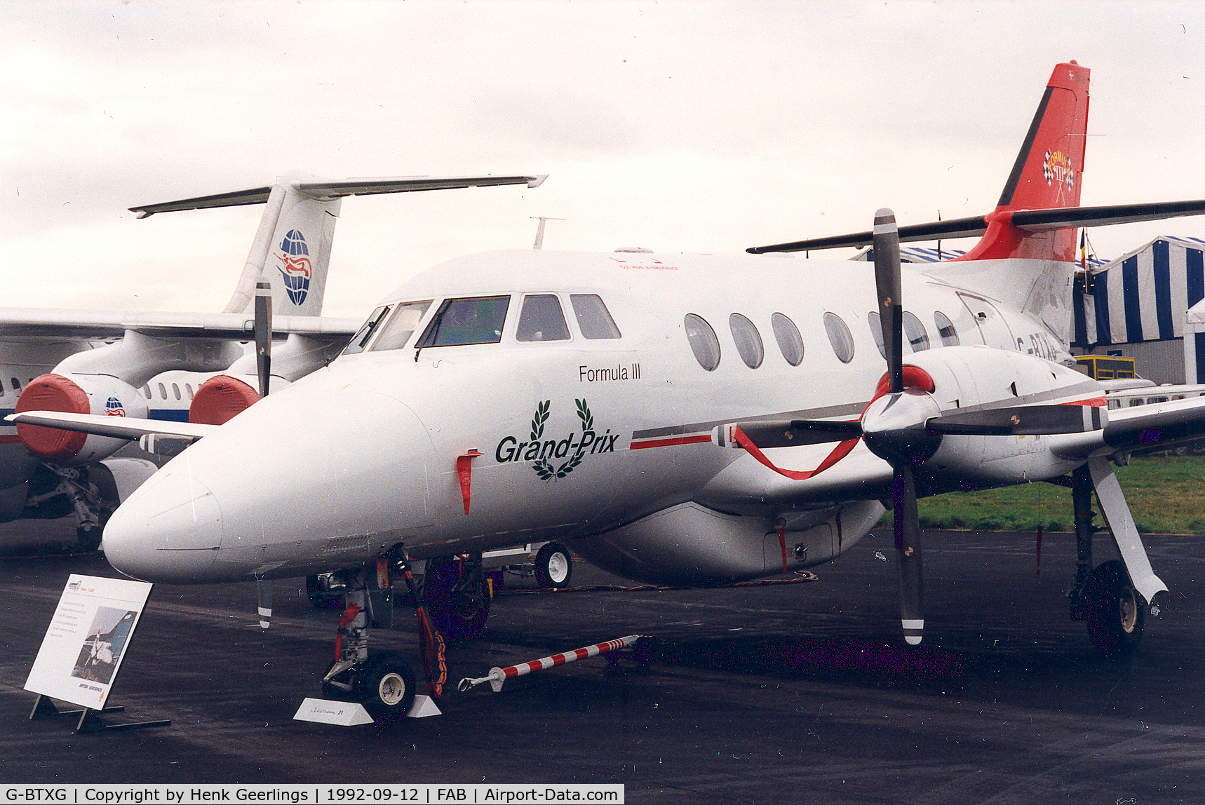 G-BTXG, 1986 British Aerospace BAe-3102 Jetstream 31 C/N 719, Farnborough Air Show 1992