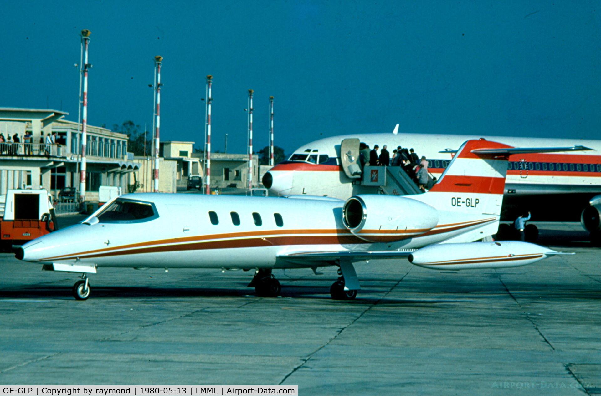 OE-GLP, 1976 Gates Learjet 36A C/N 025, Learjet OE-GLP on apron 8 of the old airport