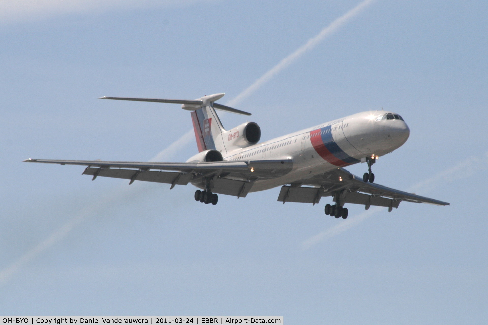 OM-BYO, 1989 Tupolev Tu-154M C/N 89A803, Arrival to RWY 02