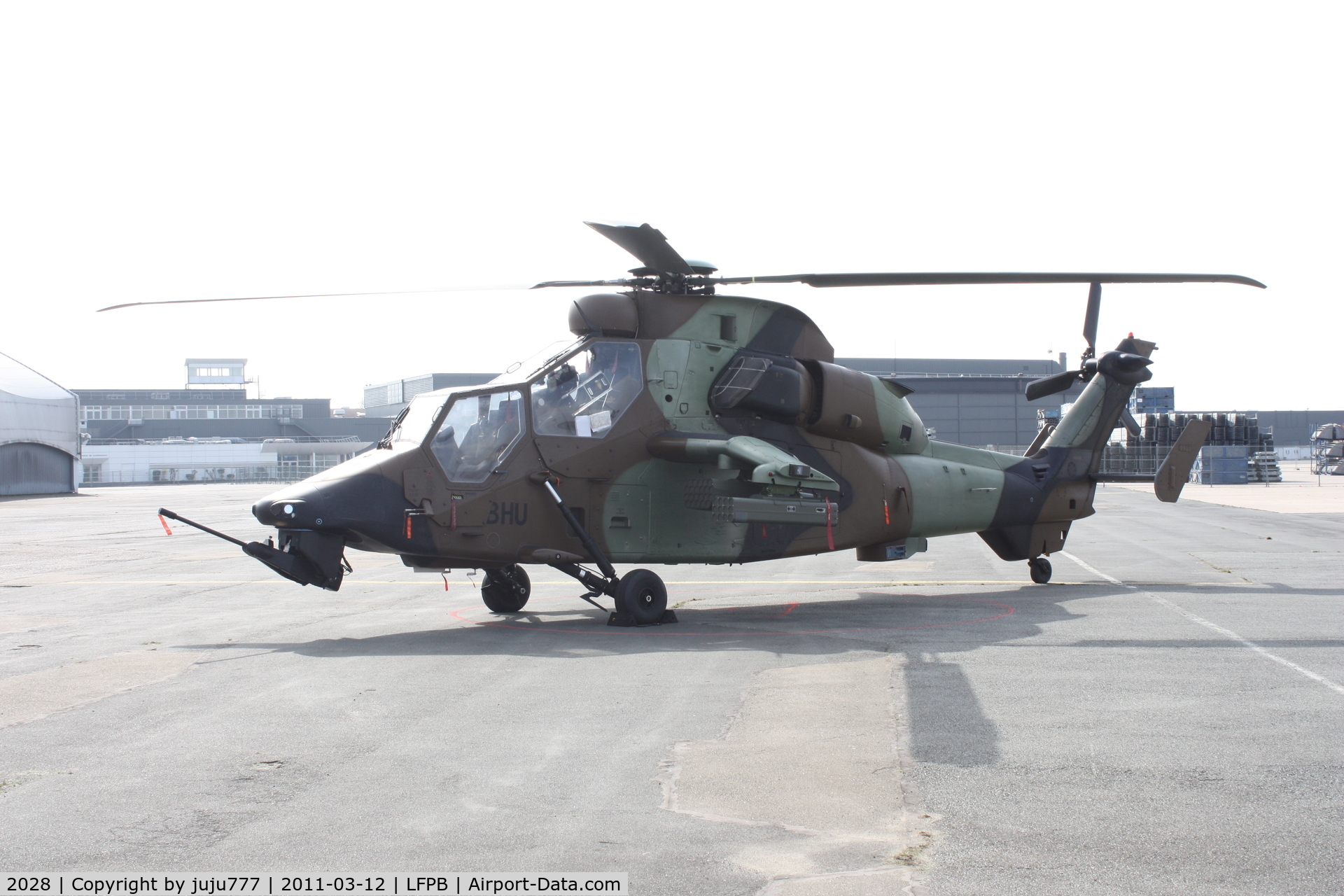 2028, Eurocopter EC-665 Tigre HAP C/N 2028, on display at Le Bourget for Hélicoptére Airshow