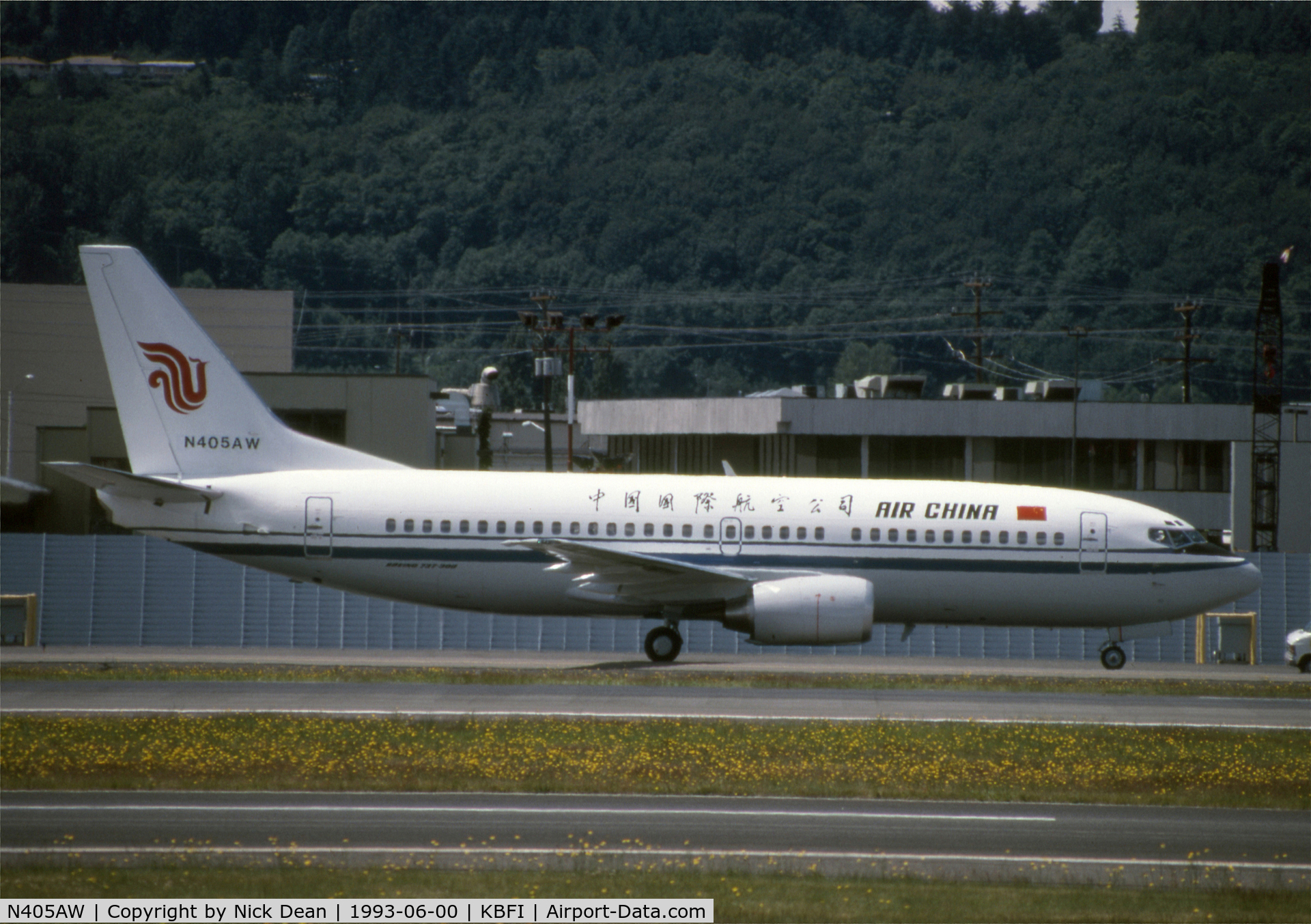 N405AW, Boeing 737-33A C/N 25508, KBFI America West reg in Air China livery