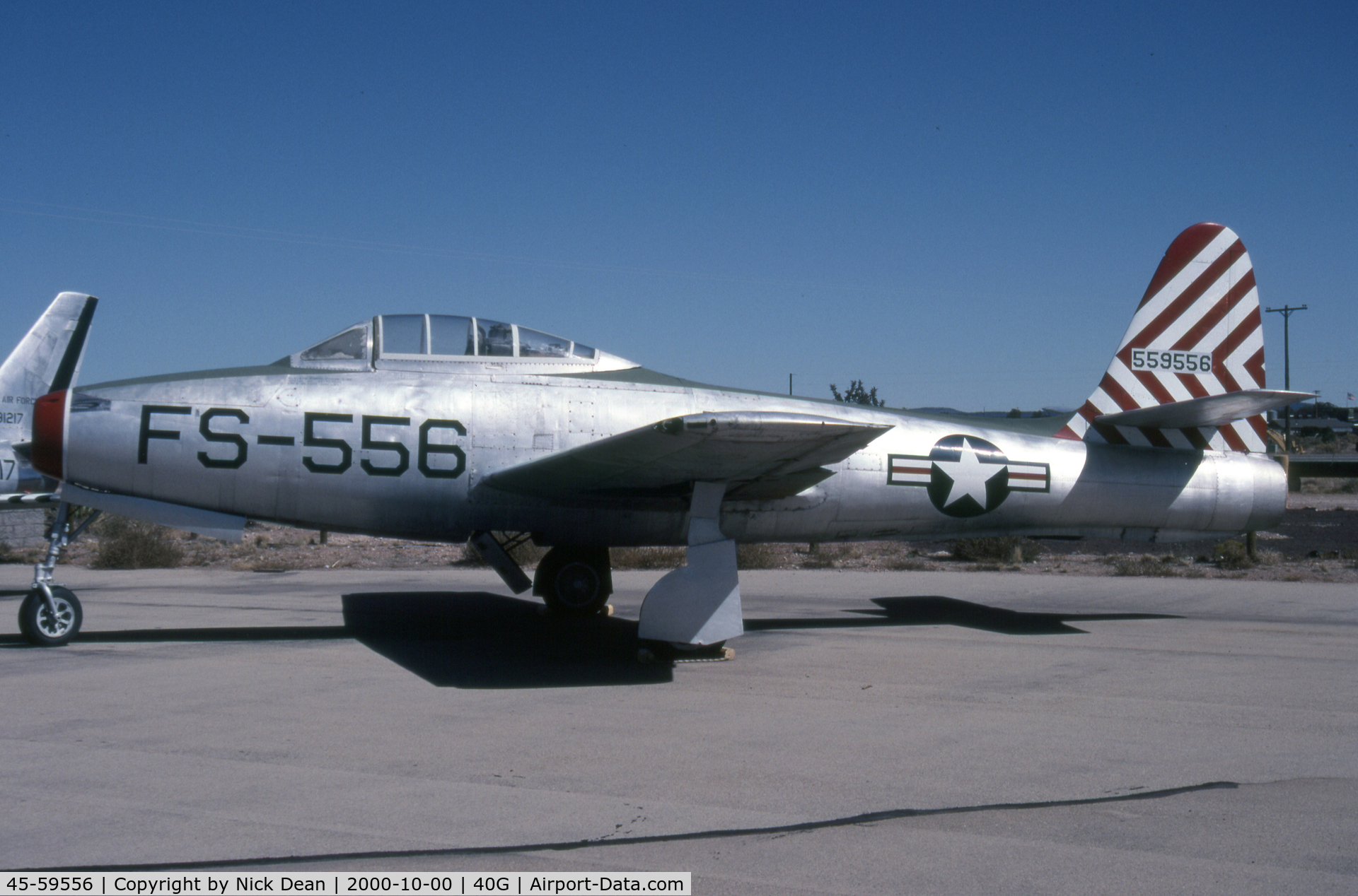 45-59556, Republic F-84B-11-RE Thunderjet C/N Not found 45-59556, 40G