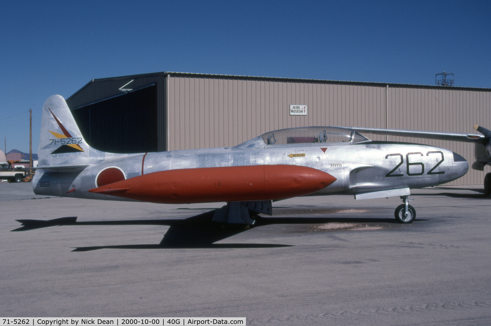 71-5262, 1953 Lockheed T-33A Shooting Star C/N KAC1062, 40G (Painted as 71-5262 but is actually 53-5341)