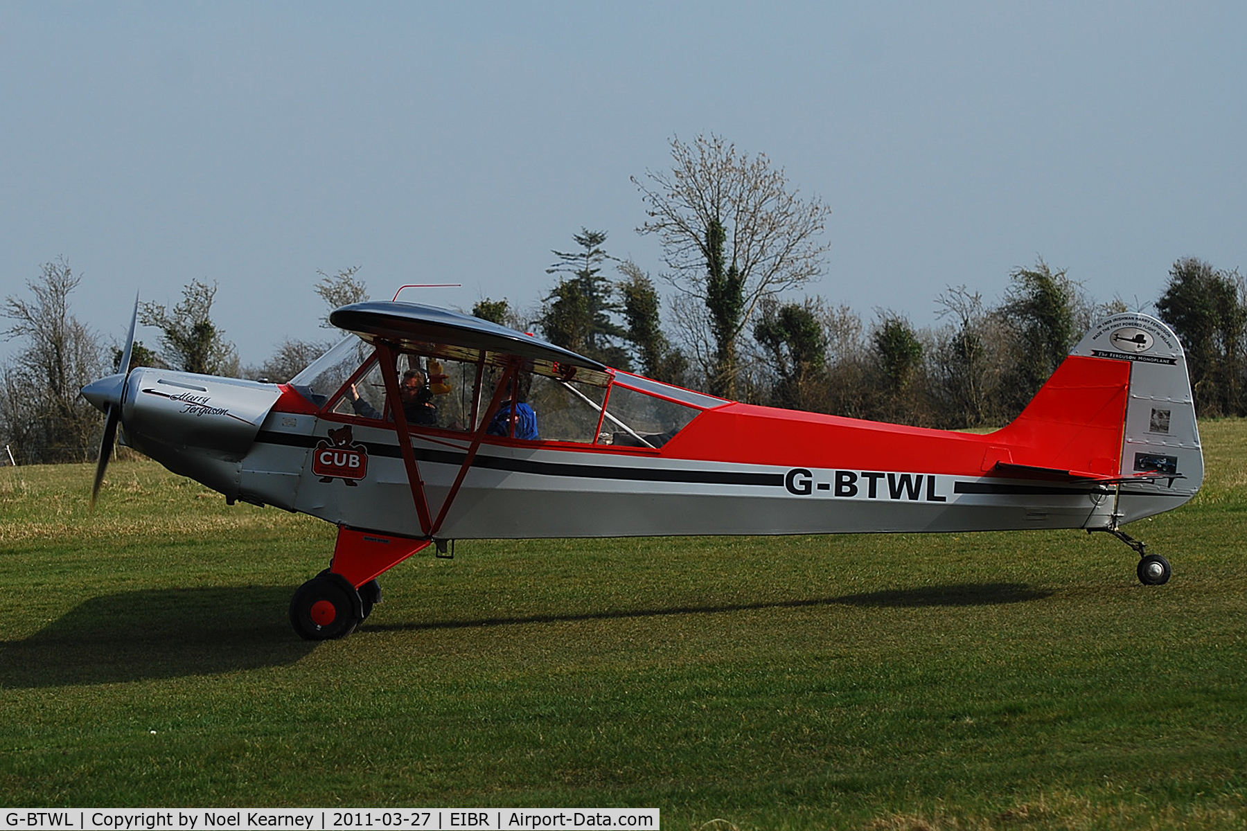 G-BTWL, 1992 Wag-Aero Sport Trainer C/N PFA 108-10893, Attending the Birr Fly-in 27-03-2011