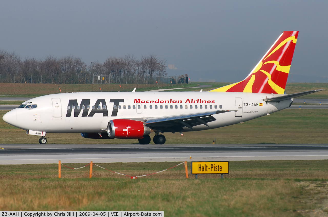 Z3-AAH, 1991 Boeing 737-529 C/N 25249, MAT Macedonian Airlines