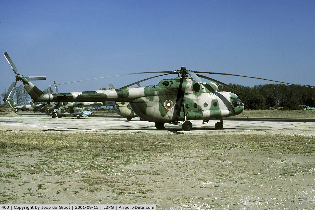 403, Mil Mi-17 Hip C/N 103M03, this helicopter was later sold to the British MoD for training purposes and was transferred to the Afhan AF afterwards.