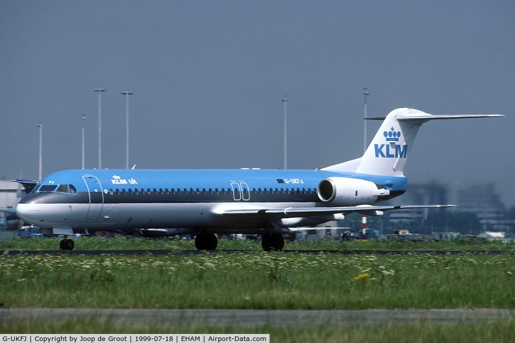 G-UKFJ, 1988 Fokker 100 (F-28-0100) C/N 11248, KLM UK