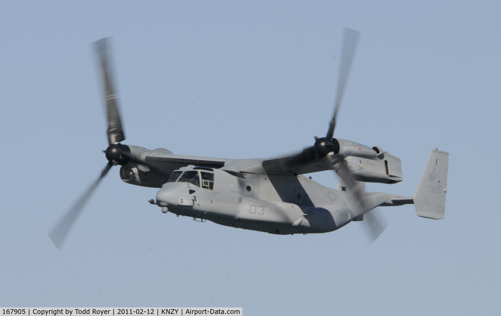 167905, Bell-Boeing MV-22B Osprey C/N D0114, Marine Osprey