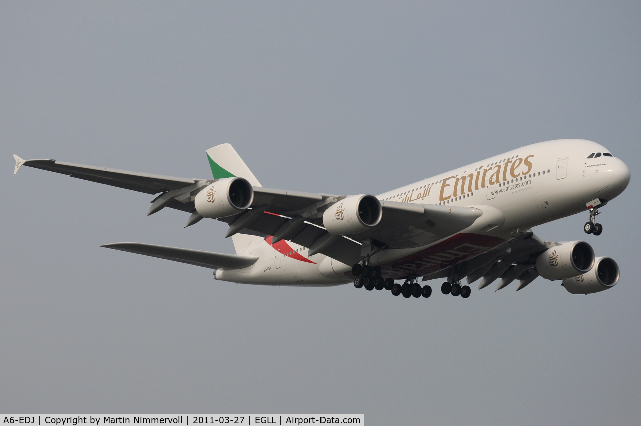 A6-EDJ, 2006 Airbus A380-861 C/N 009, Emirates