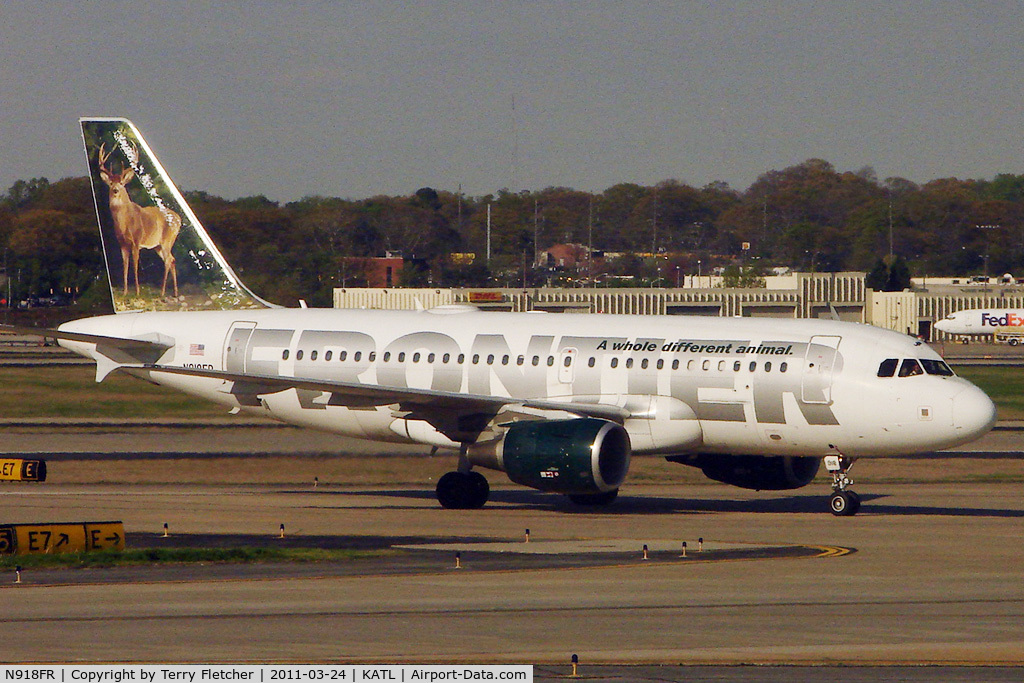 N918FR, 2003 Airbus A319-111 C/N 1943, Frontier Airlines 2003 Airbus A319-111, c/n: 1943