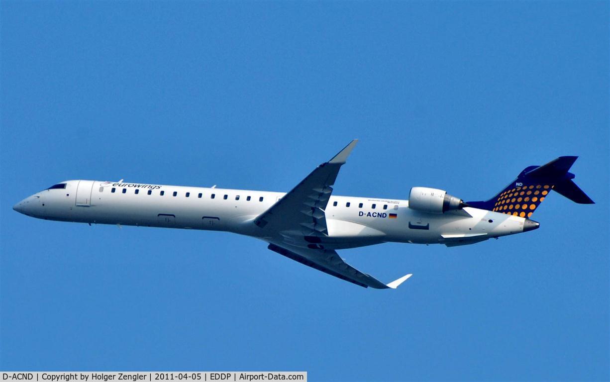 D-ACND, 2009 Bombardier CRJ-701 (CL-600-2C10) Regional Jet C/N 15238, Up to a beautiful April sky.....