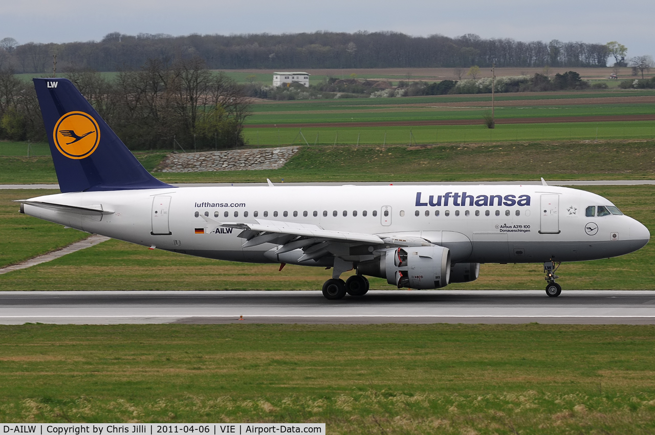 D-AILW, 1998 Airbus A319-114 C/N 853, Lufthansa