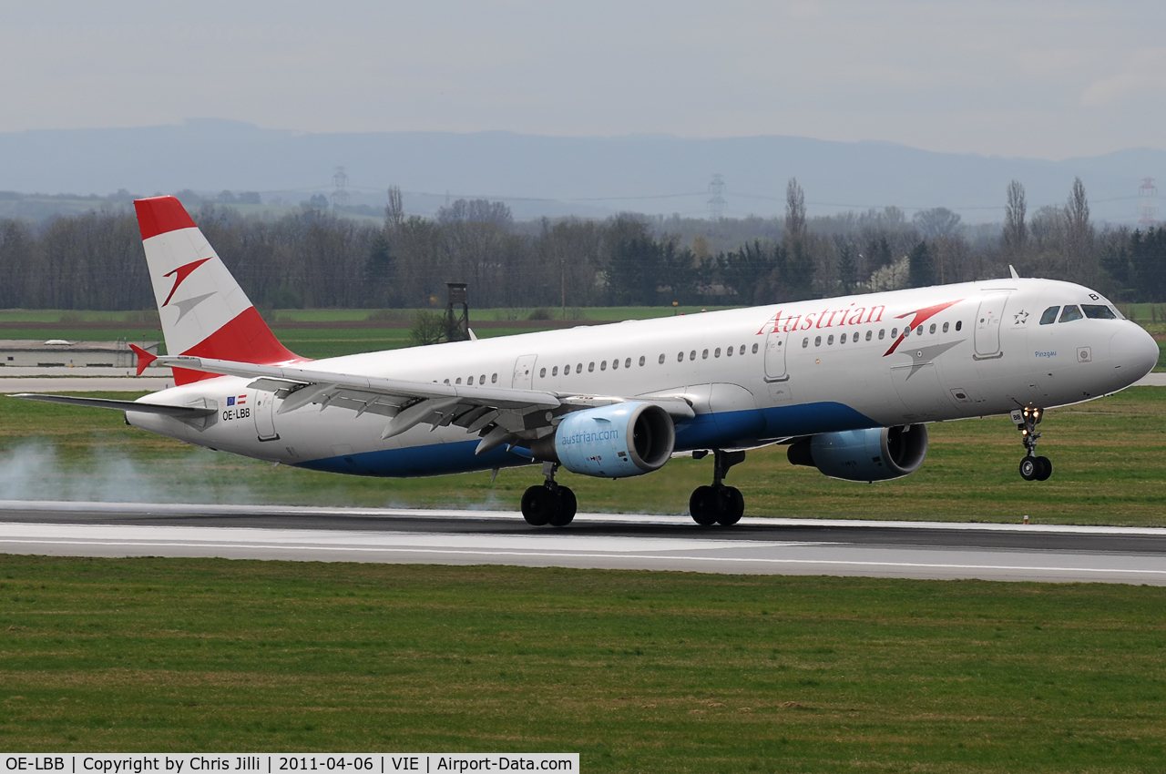 OE-LBB, 1995 Airbus A321-111 C/N 570, Austrian Airlines