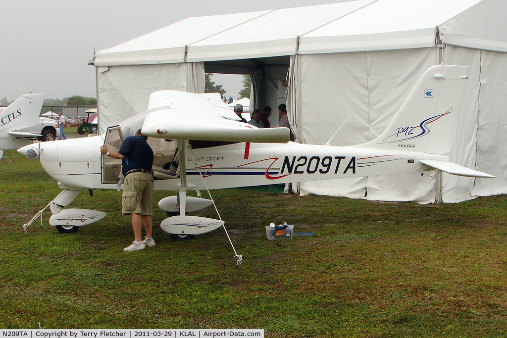 N209TA, Tecnam P-92 Echo Classic C/N 1303, Displayed in 2011 Sun'n'Fun Static