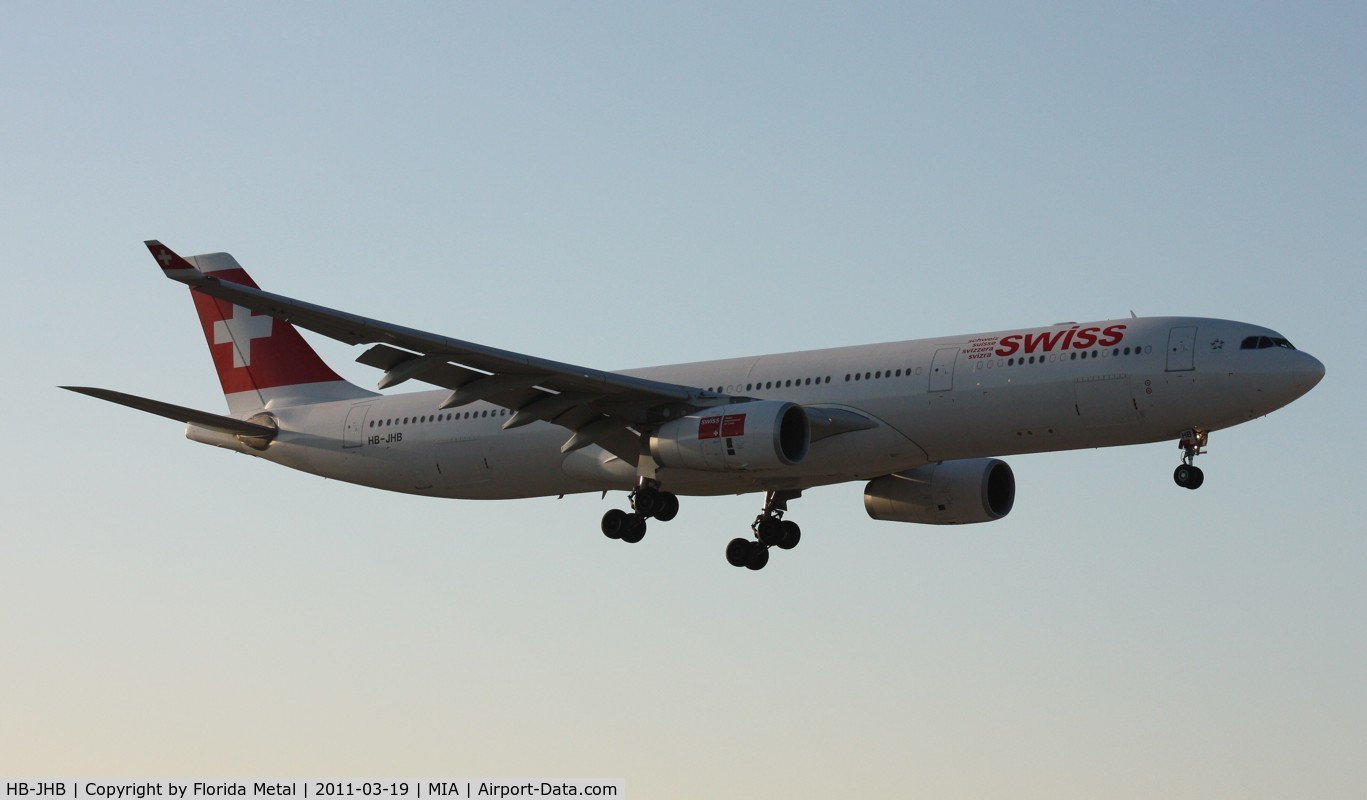 HB-JHB, 2009 Airbus A330-343X C/N 1018, Swiss A330