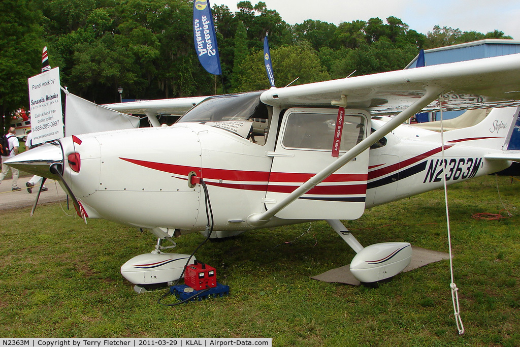 N2363M, 1999 Cessna 182S Skylane C/N 18280477, 2011 Sun n Fun Static Display