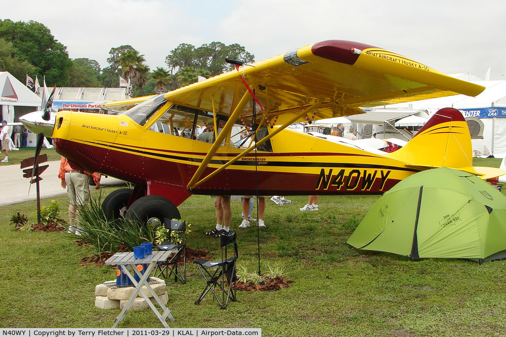 N40WY, 2011 Aviat A-1C-180 Husky C/N 3120, 2011 Sun n Fun Static Display