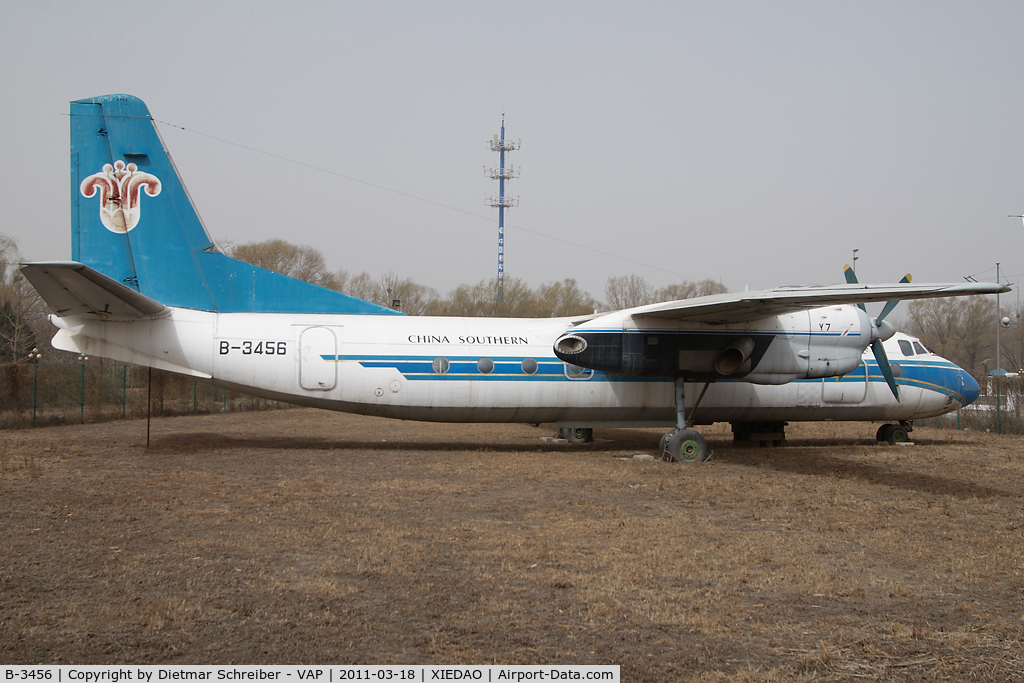 B-3456, Xian Yunshuji Y7 C/N 03703, China Southern Yun Yu7 (An24) China Civil Aviation Museum