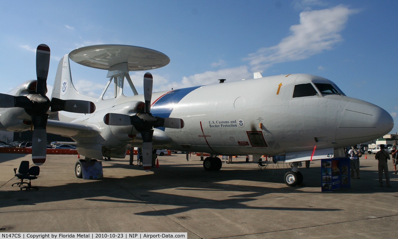 N147CS, Lockheed P-3 AEW&C C/N 185-5162, DHS P-3B