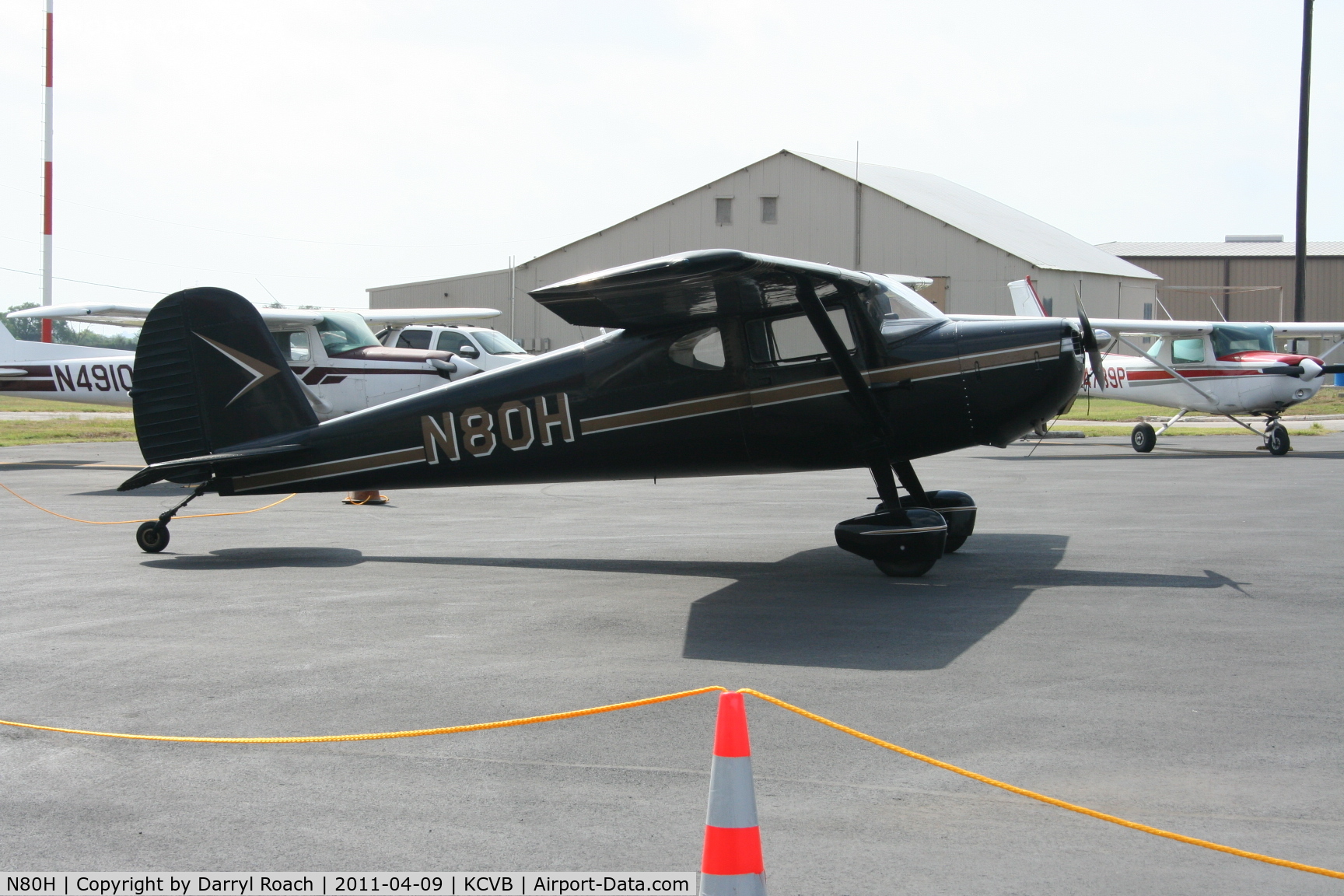 N80H, 1950 Cessna 140A C/N 15387, On display for Young Eagles.