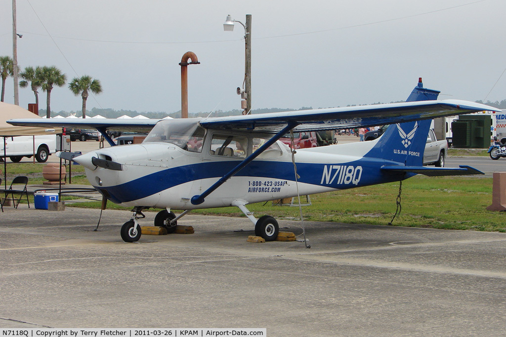 N7118Q, 1972 Cessna 172L C/N 17260418, At Tyndall AFB - 2011 Gulf Coast Salute Show