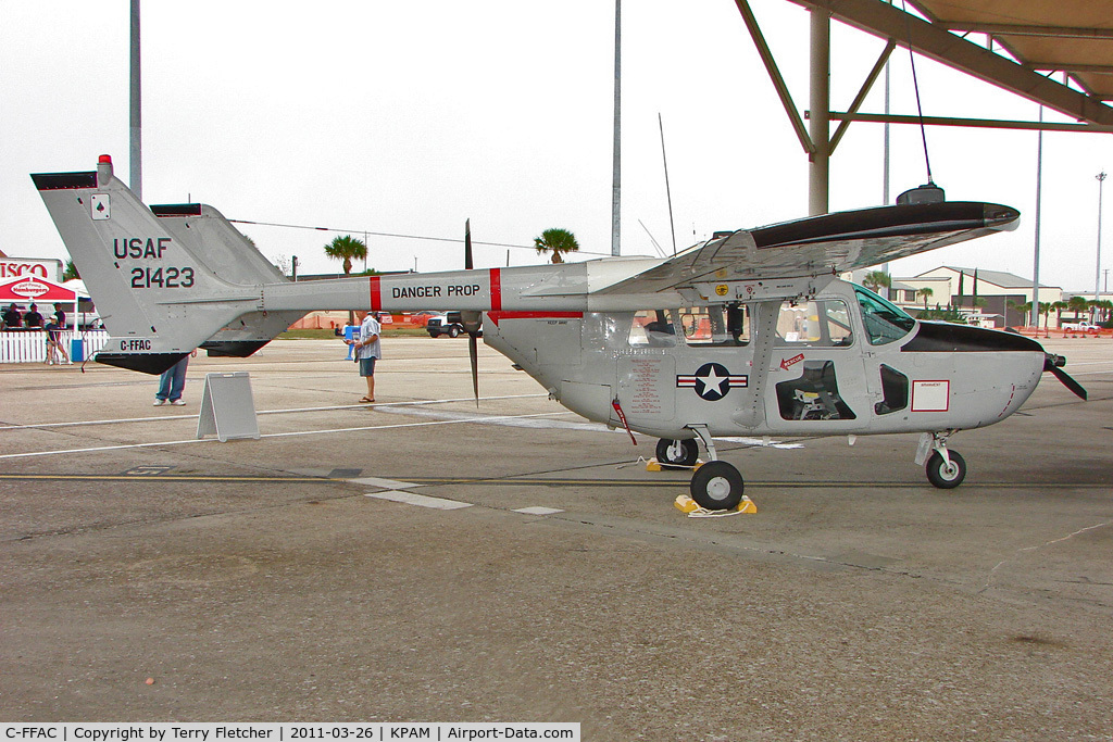 C-FFAC, 1967 Cessna O-2A Super Skymaster C/N M337-0129, At Tyndall AFB - 2011 Gulf Coast Salute Show