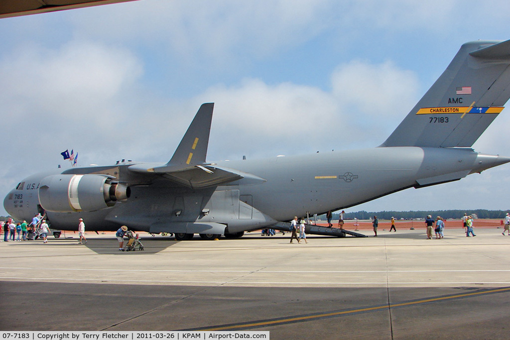 07-7183, 2007 Boeing C-17A Globemaster III C/N P-183, At Tyndall AFB - 2011 Gulf Coast Salute Show