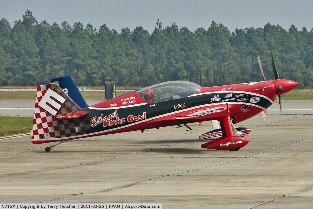 N71GP, 2007 MX Aircraft MX2 C/N 5, At Tyndall AFB - 2011 Gulf Coast Salute Show