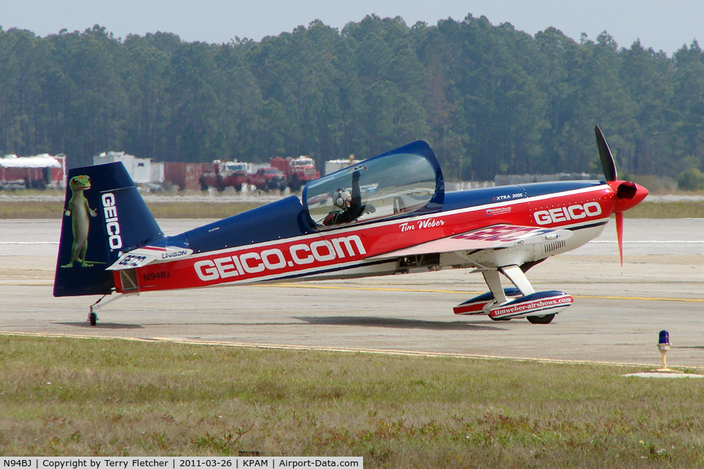 N94BJ, 2002 Extra EA-300S C/N 031, At Tyndall AFB - 2011 Gulf Coast Salute Show