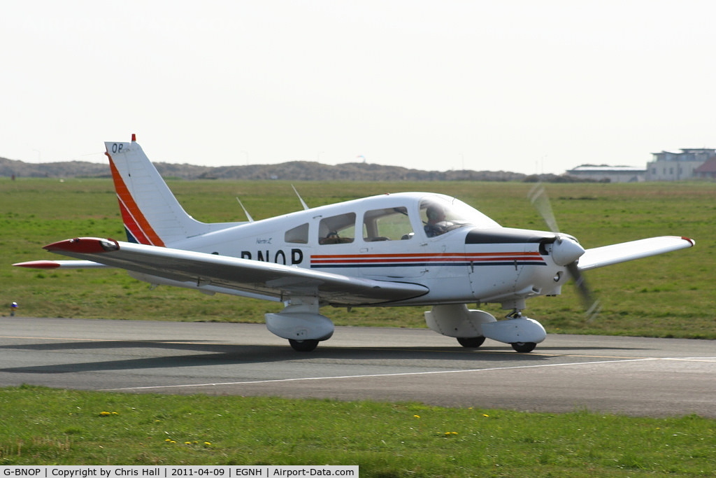 G-BNOP, 1987 Piper PA-28-161 Cherokee Warrior II C/N 2816027, BAE Warton Flying Club