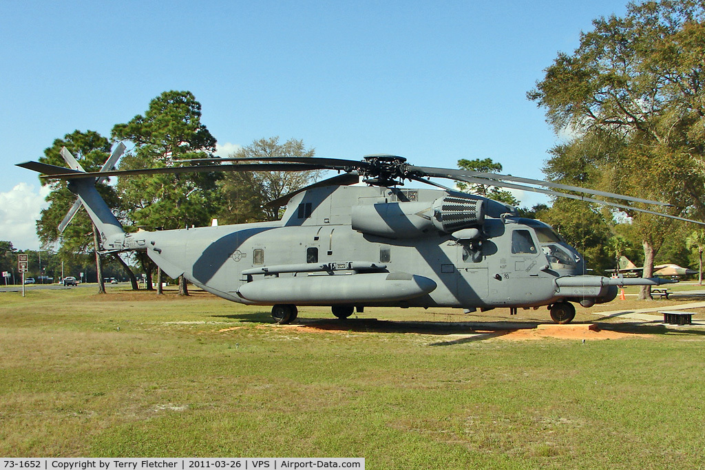 73-1652, 1973 Sikorsky MH-53M Pave Low IV C/N 65-390, On display at the Air Force Armament Museum at Eglin Air Force Base , Fort Walton , Florida