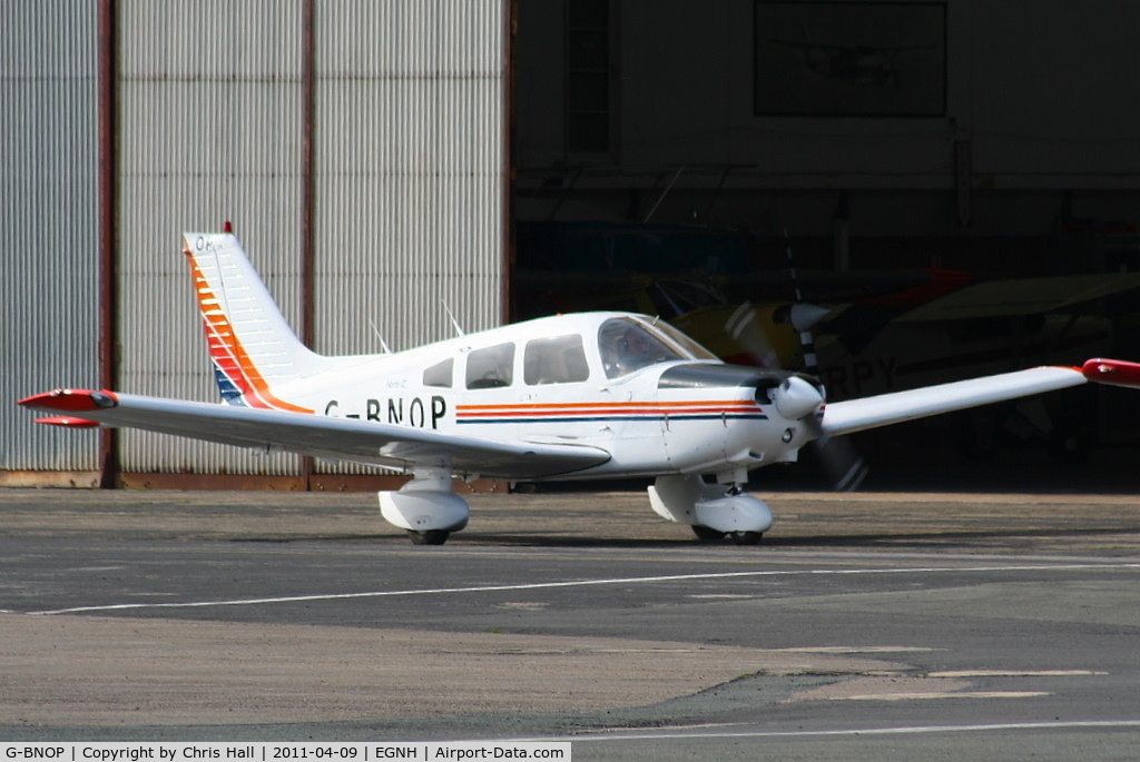 G-BNOP, 1987 Piper PA-28-161 Cherokee Warrior II C/N 2816027, BAE Warton Flying Club