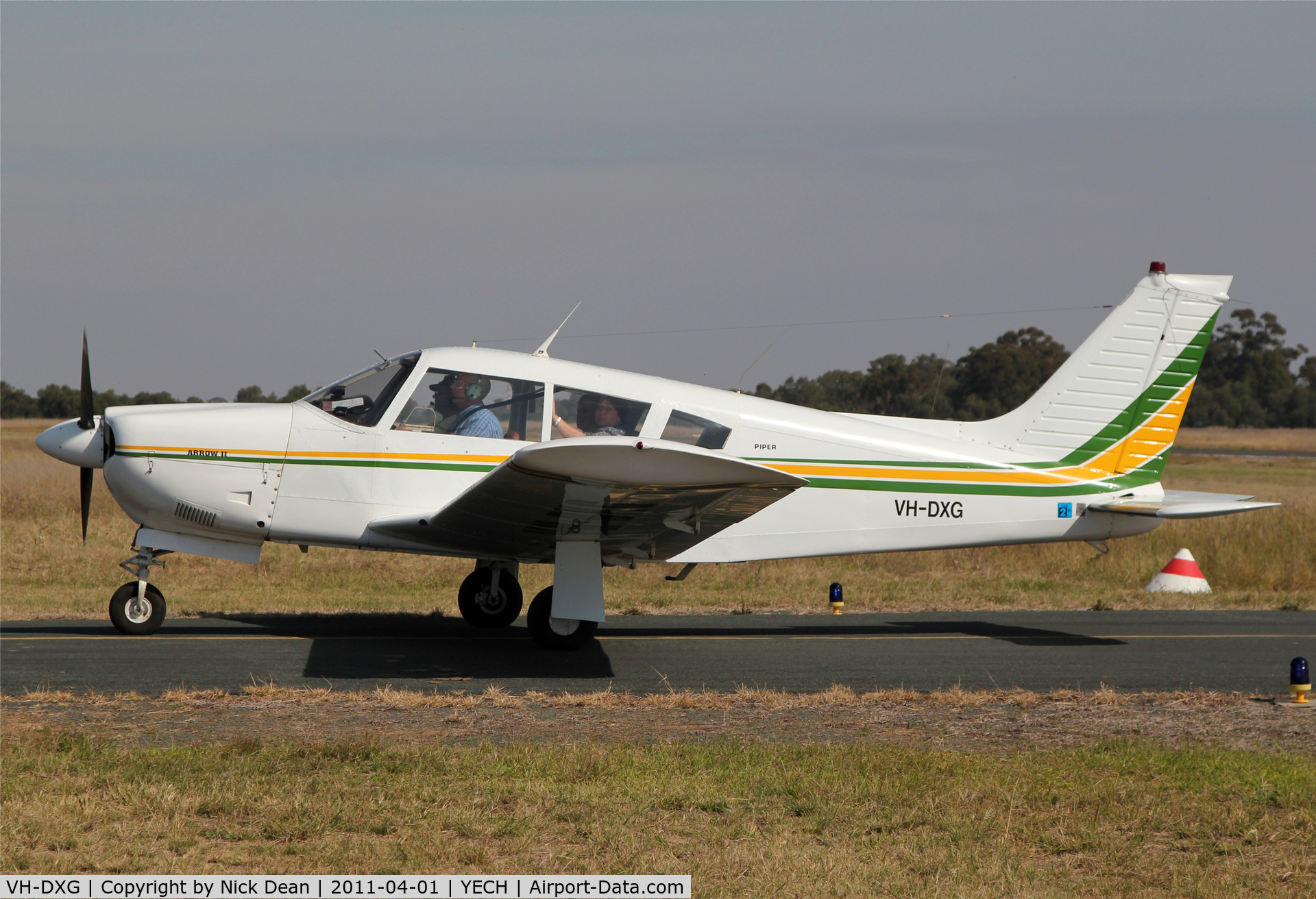 VH-DXG, 1973 Piper PA-28R-200 C/N 28R-7335186, YECH AAAA National fly in 2011