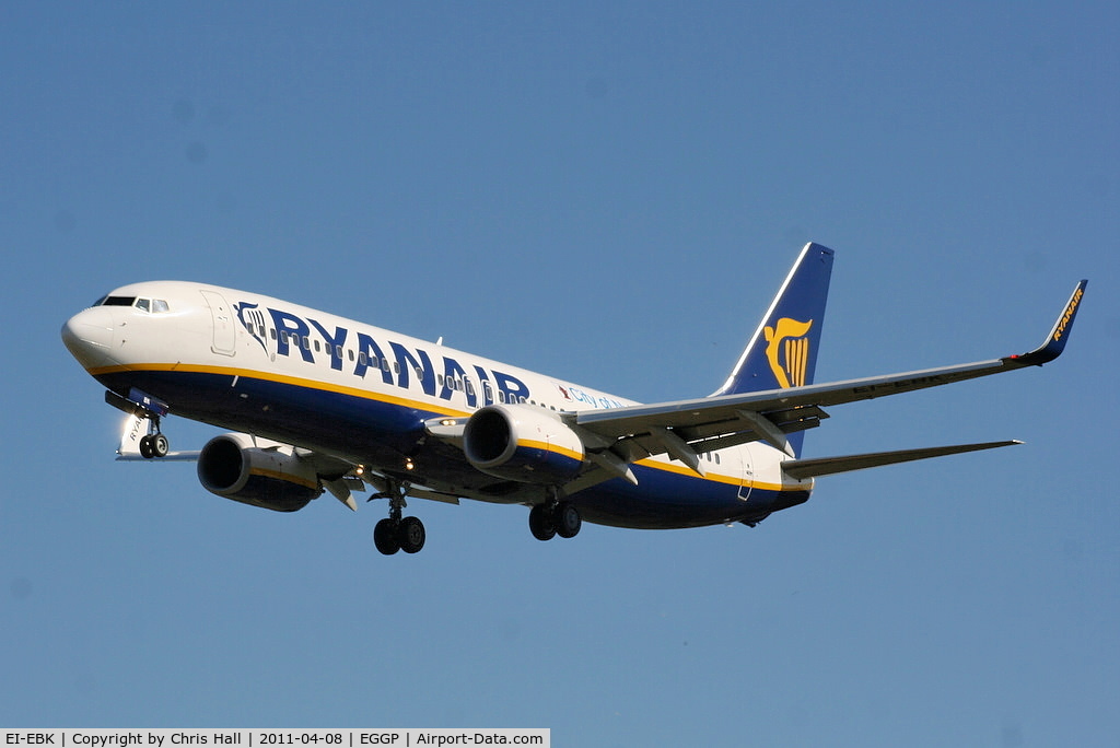 EI-EBK, 2009 Boeing 737-8AS C/N 37528, Ryanair