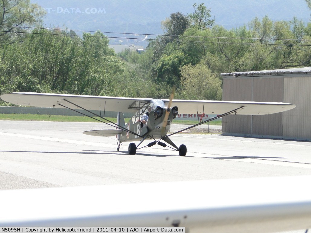 N5095H, 1949 Piper PA-11 Cub Special C/N 11-991, Taxiing towards the runway