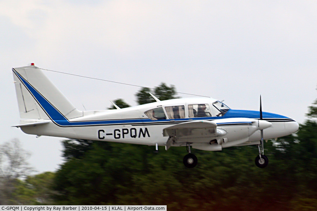 C-GPQM, 1968 Piper PA-23-250 Aztec C/N 27-4036, Piper PA-23-250 Aztec D [27-4036] Lakeland-Linder~N 15/04/2010