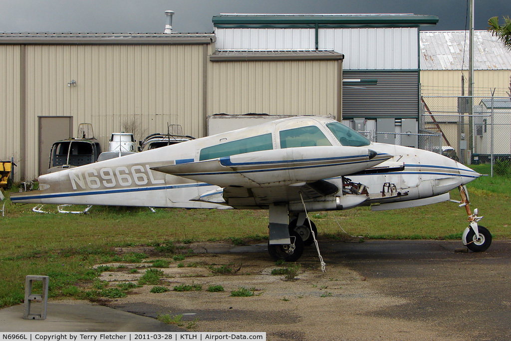 N6966L, 1966 Cessna 310K C/N 310K0066, Outside   the Lively Aviation School at Tallahassee Airport