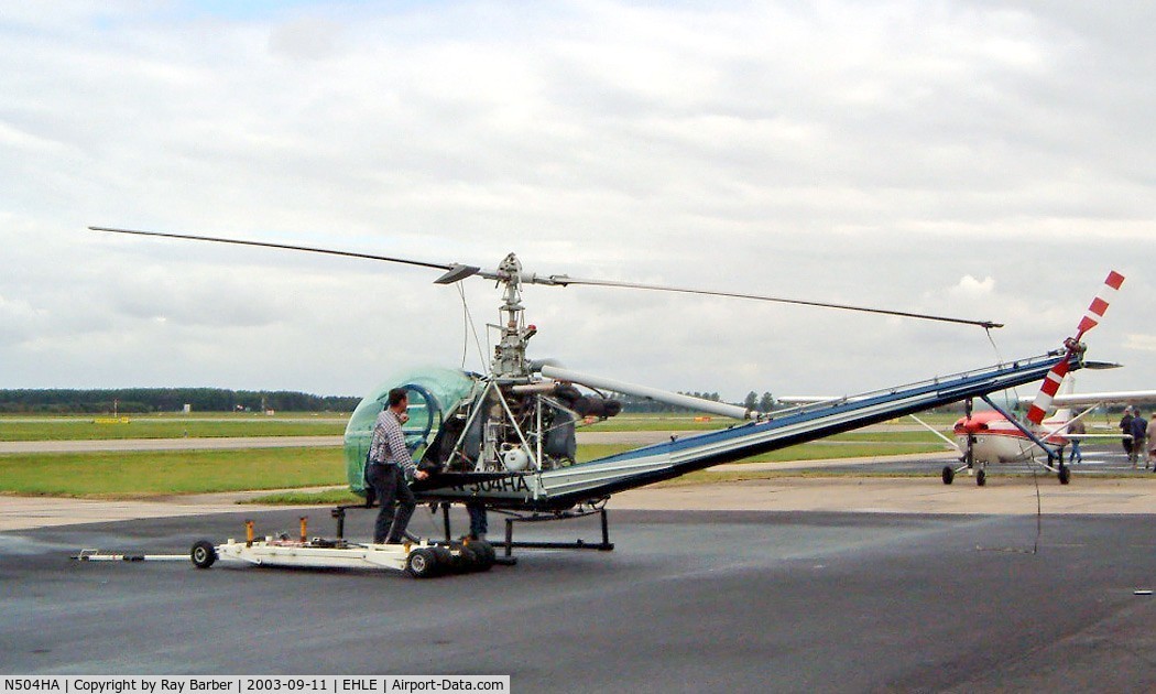 N504HA, 1976 Hiller UH-12E C/N 5004, Hiller UH-12E Raven [5004] Lelystad~PH 11/09/2003