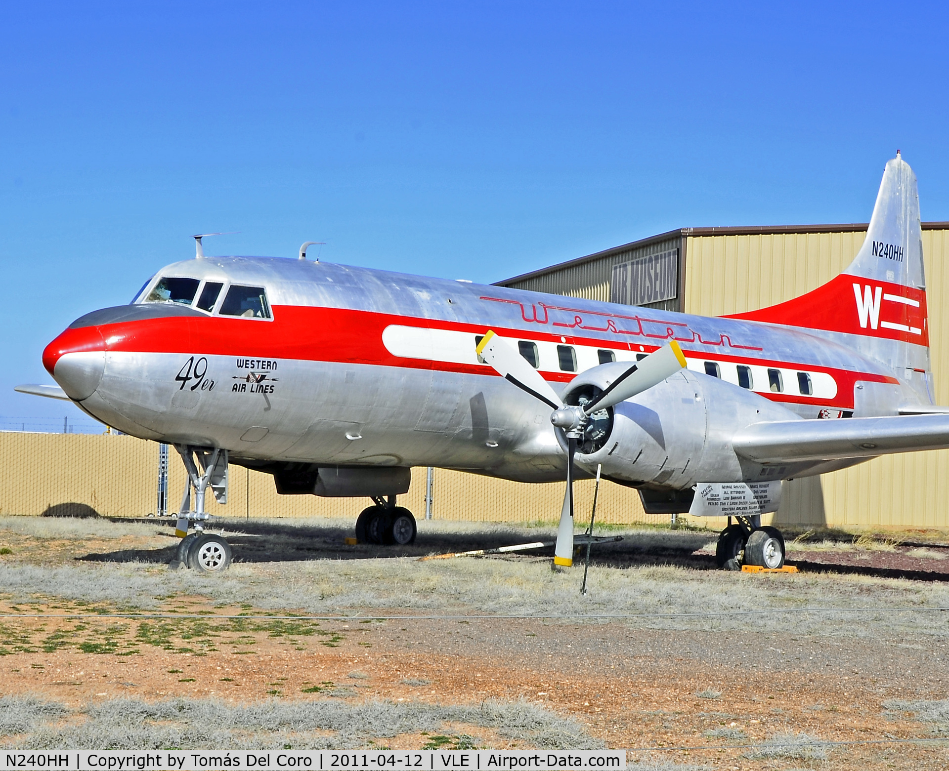 N240HH, 1948 Convair CV-240-1 C/N 47, Western Airlines 1948 Convair 240-1 N240HH (cn 47)

Planes of Fame Air Museum
Valle, AZ
TDelCoro
April 12, 2011