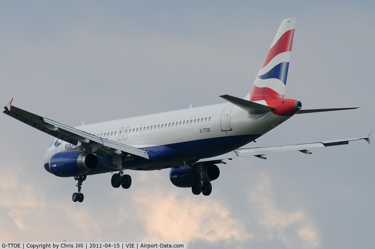 G-TTOE, 2002 Airbus A320-232 C/N 1754, British Airways