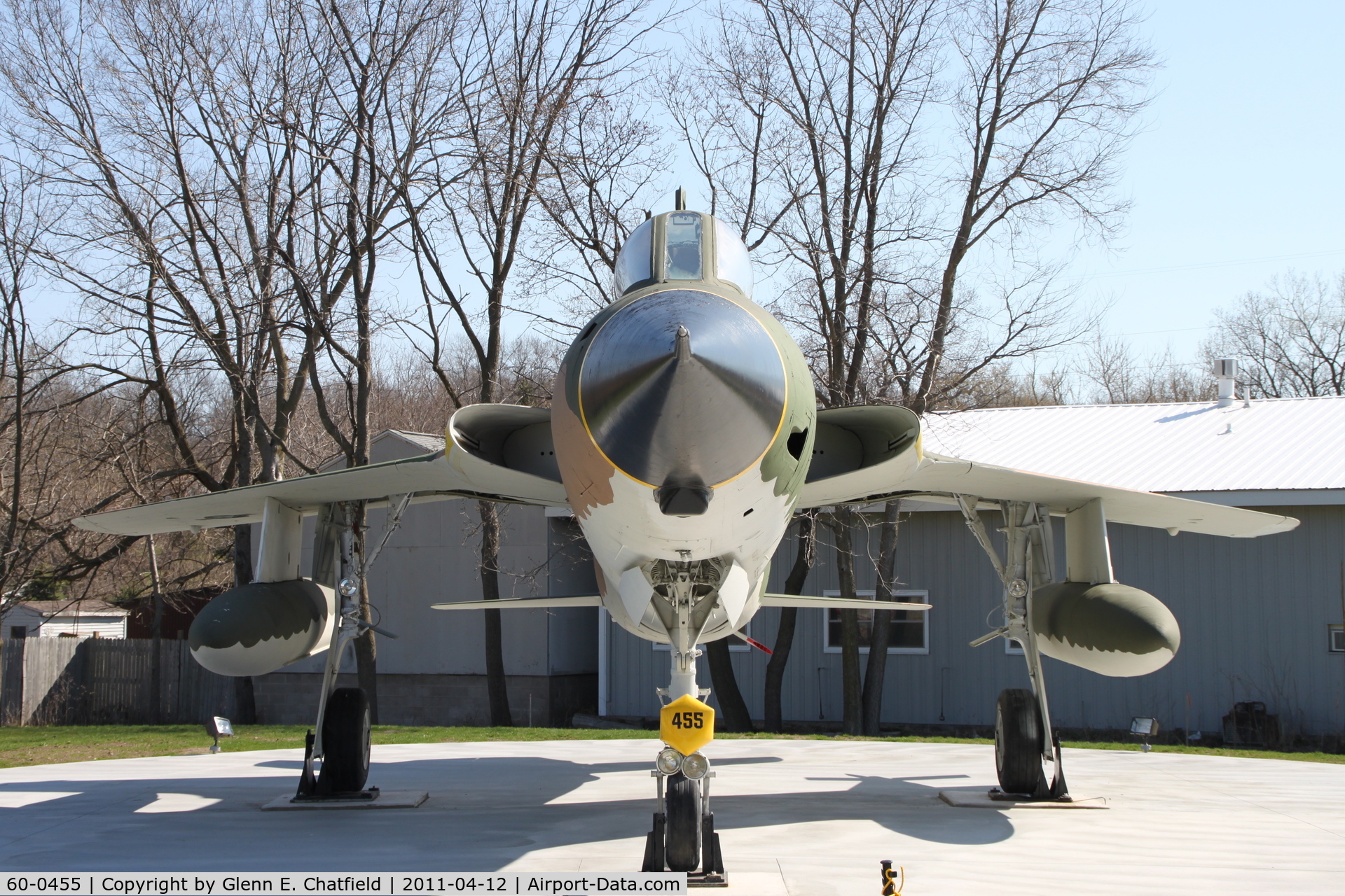 60-0455, 1960 Republic F-105D Thunderchief C/N D143, Displayed at the Dixon, IL Veteran's Memorial