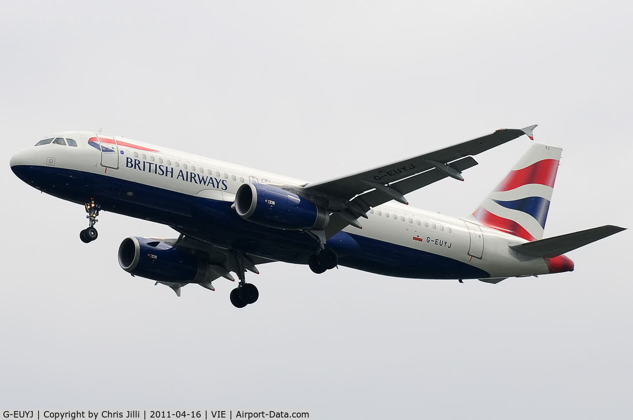 G-EUYJ, 2010 Airbus A320-232 C/N 4464, British Airways