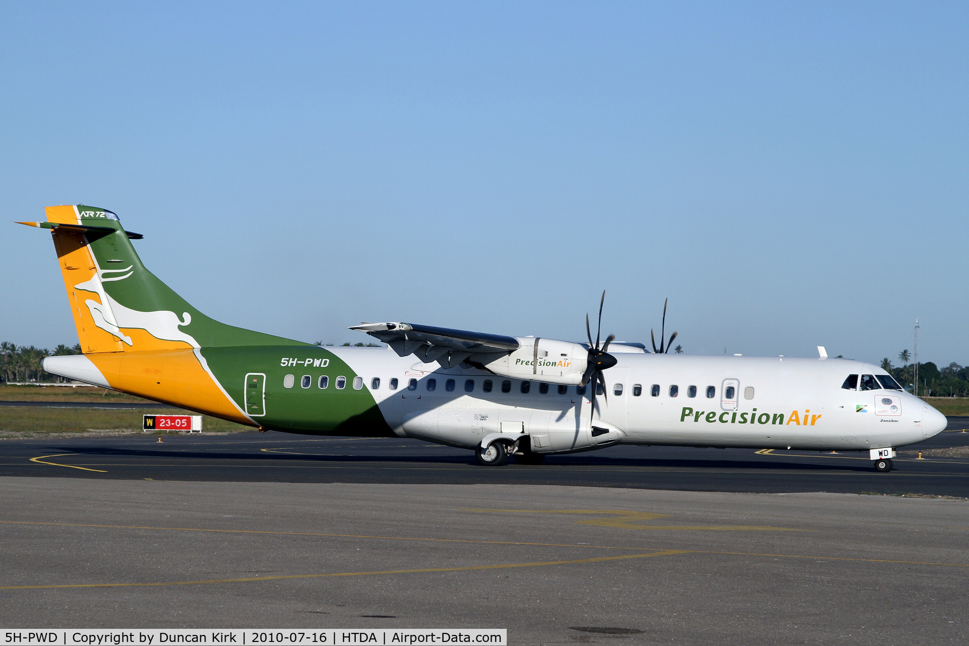 5H-PWD, 2009 ATR 72-212A C/N 880, Taxiing out for take-off