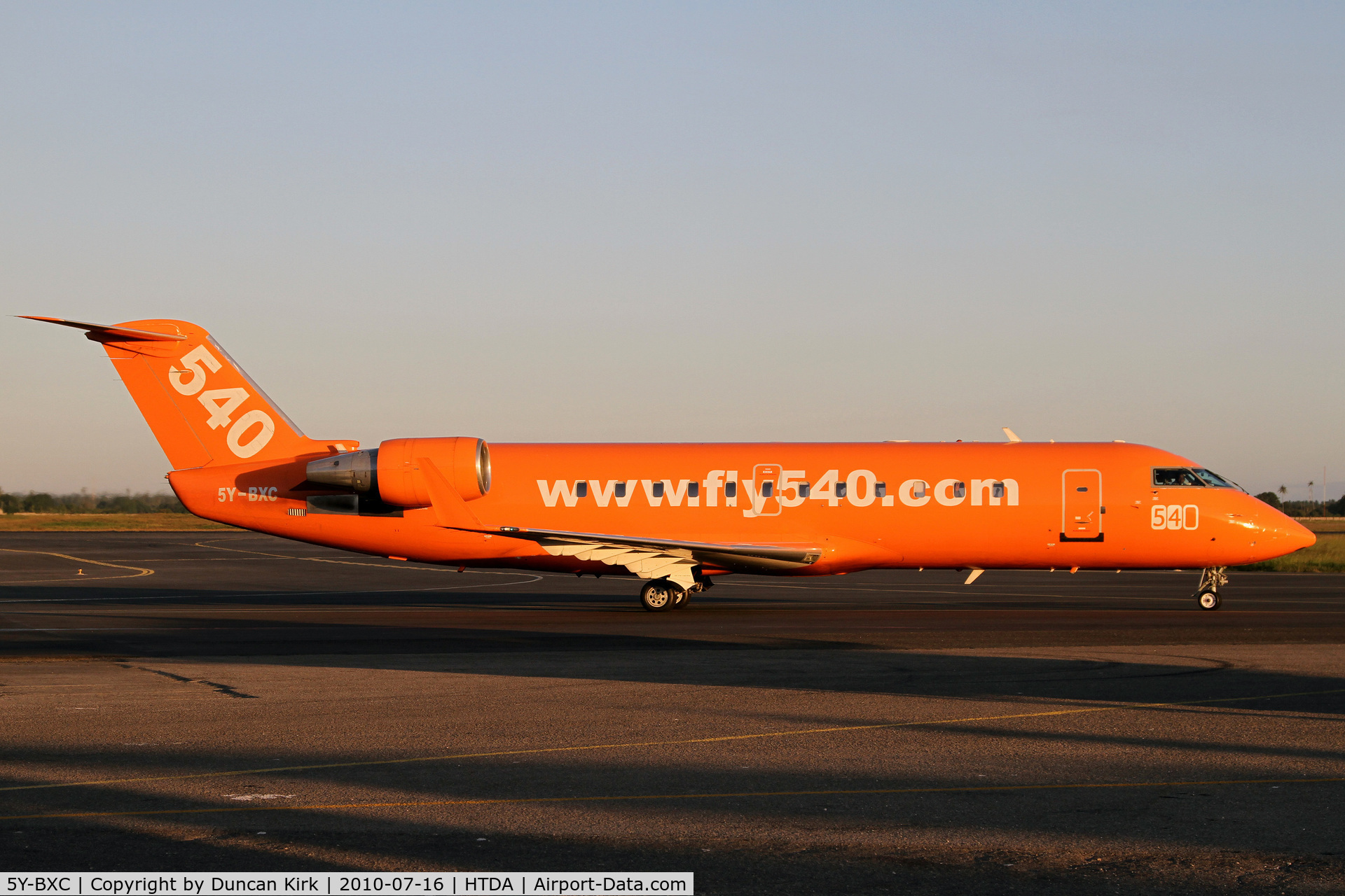 5Y-BXC, 1997 Canadair CRJ-100ER (CL-600-2B19) C/N 7184, It doesn't get more orange than this!