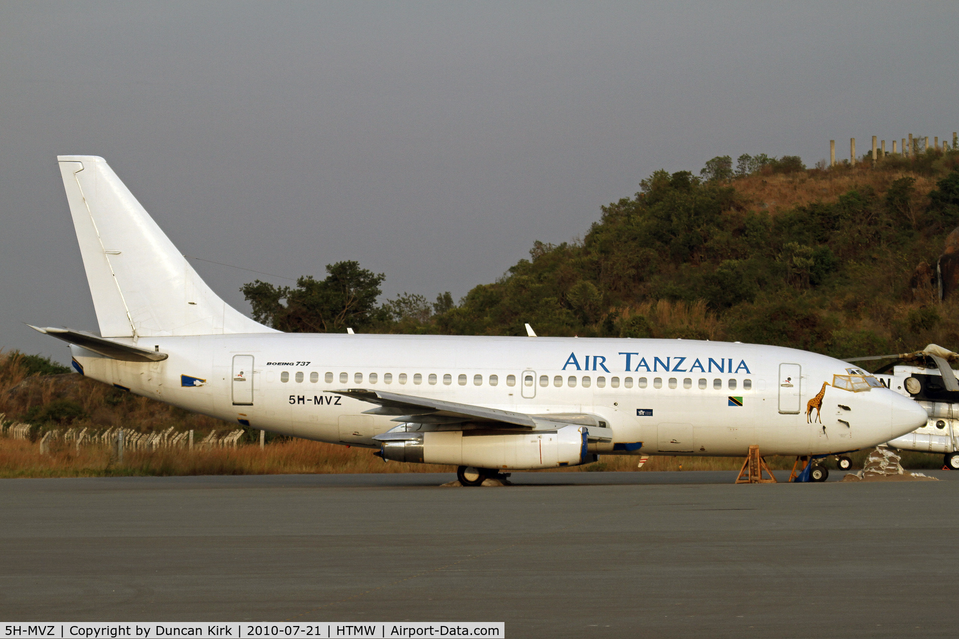 5H-MVZ, 1987 Boeing 737-247 C/N 23602, Aircraft had a mishap at Mwanza and is still being repaired